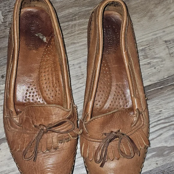 Women's Dexter Brown Leather Slip on flats size 8.5 - Picture 4 of 10